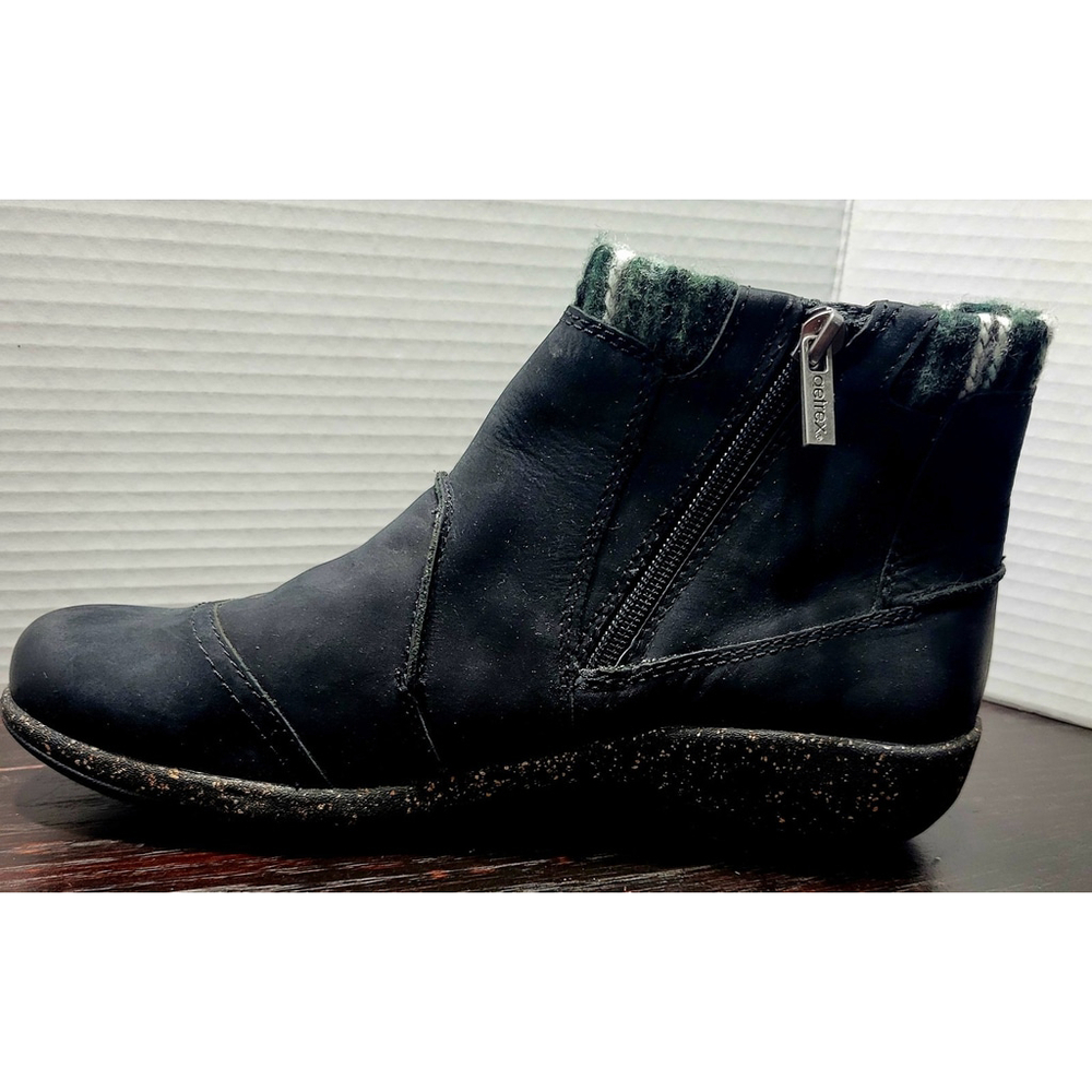 Aetrex Womens Cammie Black Suede Bootie Size 10 - Picture 7 of 11